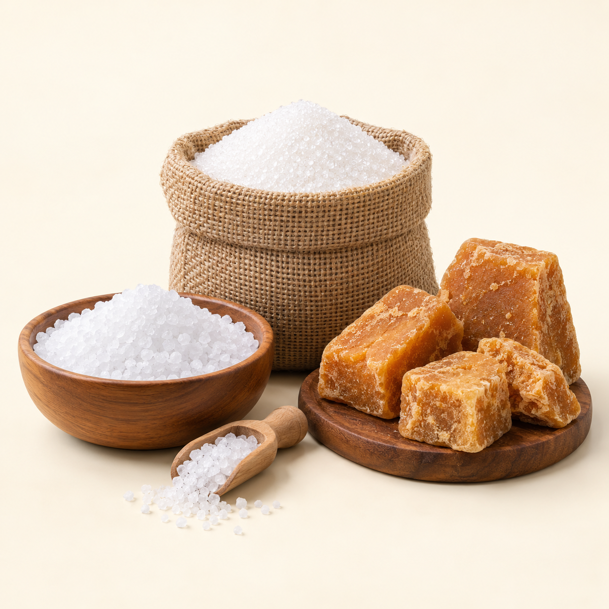 Salt, Sugar & Jaggery